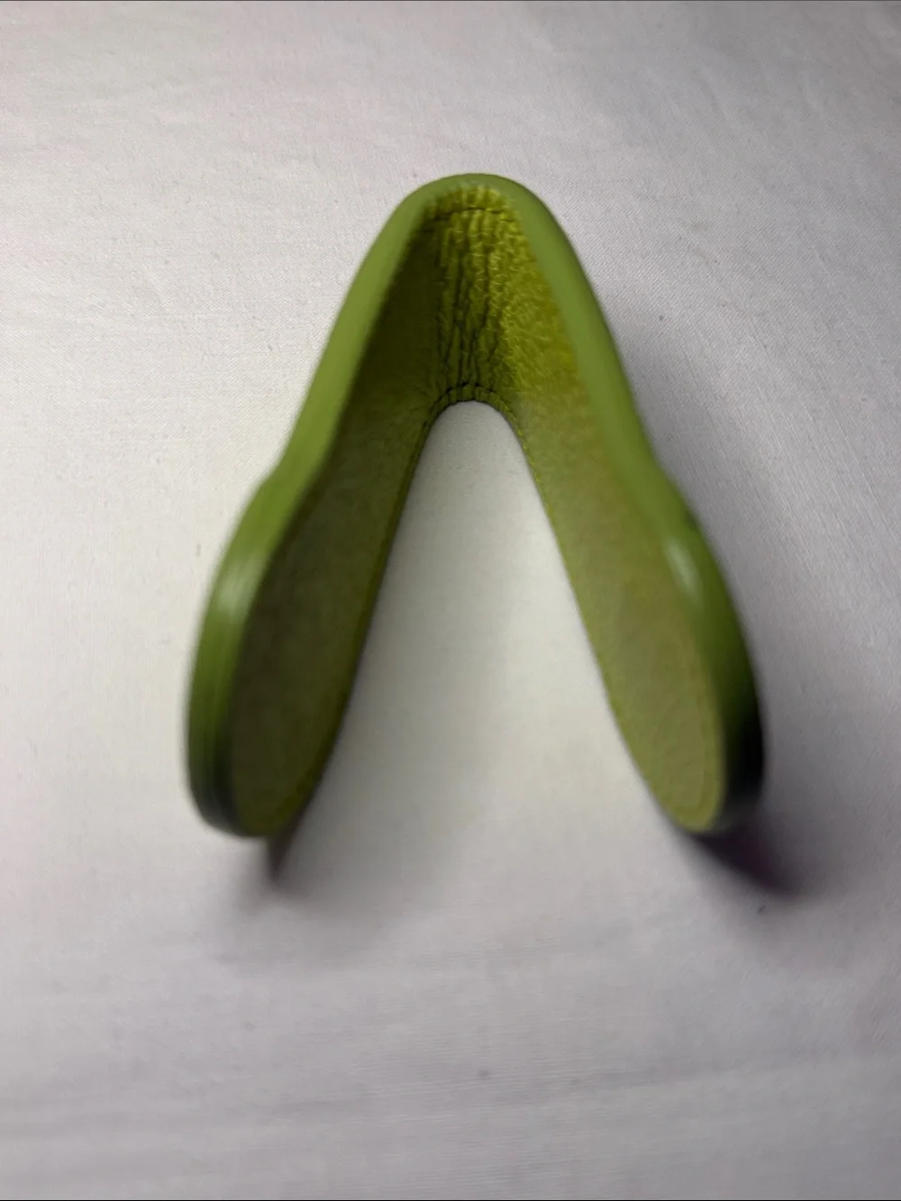 BVLGARI Leather Magnetic Money Clip Holder – Lime Green – With Box